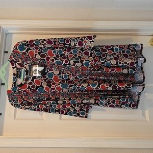 Women's Brand New Attitudes by Renee Abstract Tunic. Size 1X